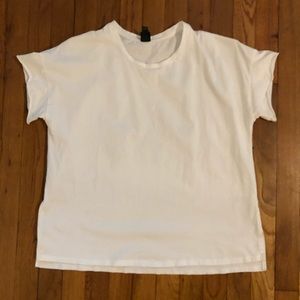 White Wild Fable Crop T-shirt